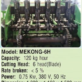 Automatic cashew shelling machine MEKONG-6H